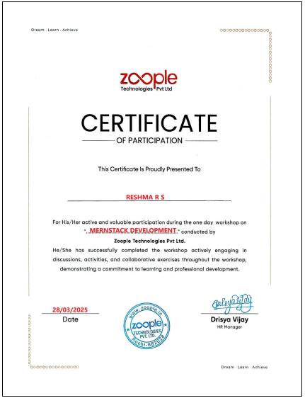 Certificate 3