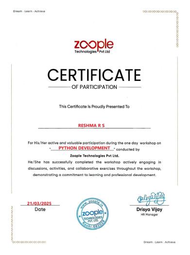 Certificate 3