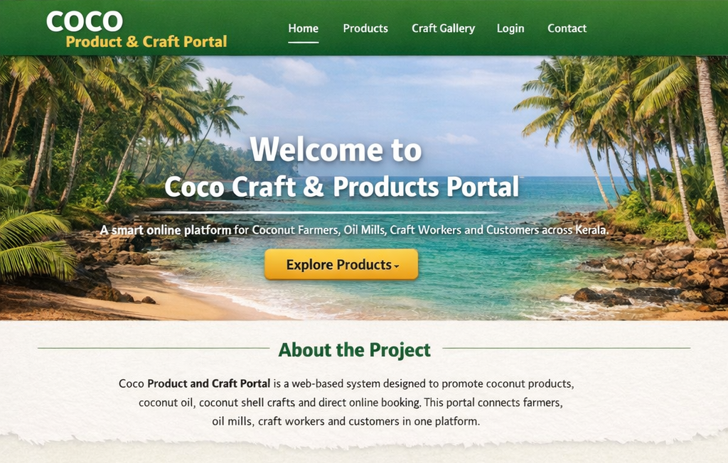 Coco Product and Craft Portal