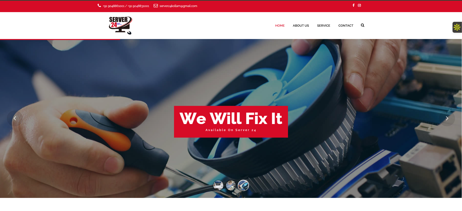 Server24Kollam Website